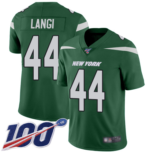New York Jets Limited Green Youth Harvey Langi Home Jersey NFL Football #44 100th Season Vapor Untouchable->->Youth Jersey